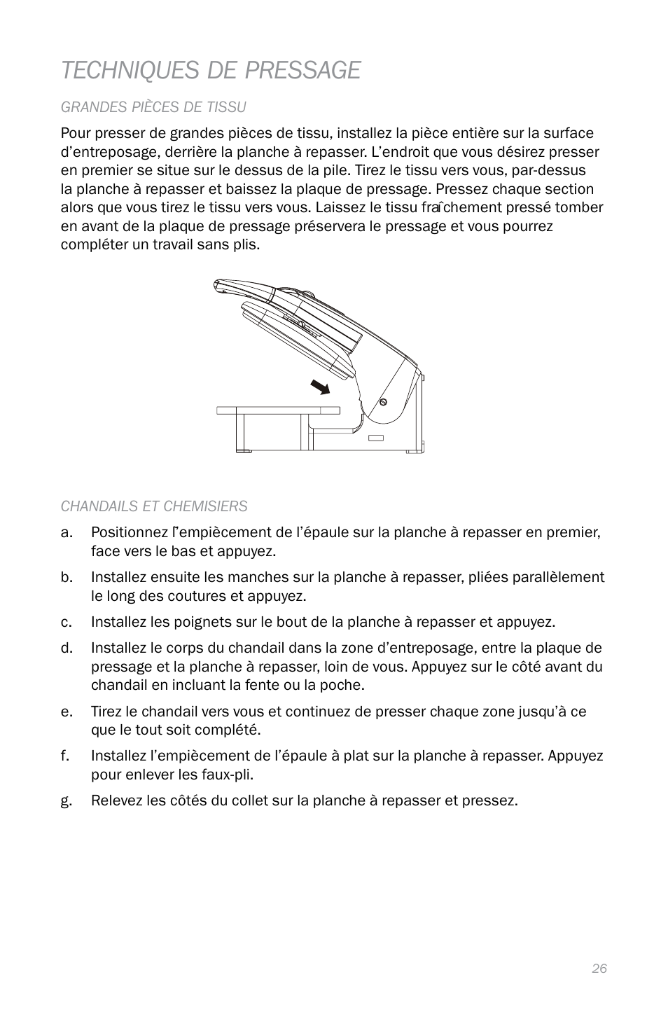 Techniques de pressage | Reliable S330 User Manual | Page 29 / 48