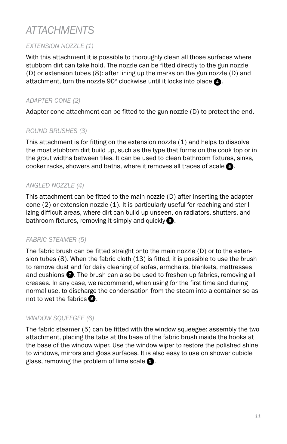 Attachments | Reliable EB250 User Manual | Page 15 / 52