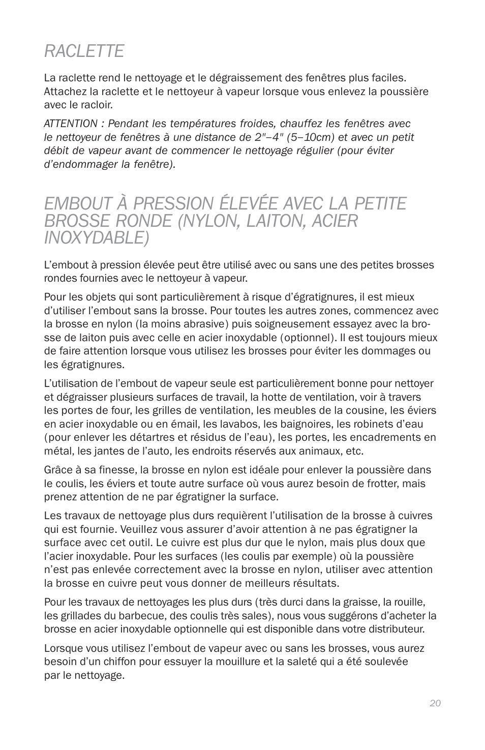 Raclette | Reliable E5 User Manual | Page 22 / 39