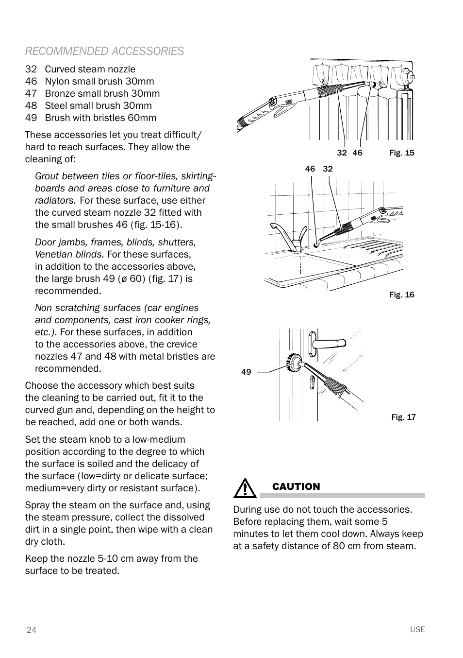 Recommended accessories | Reliable E40 User Manual | Page 26 / 34