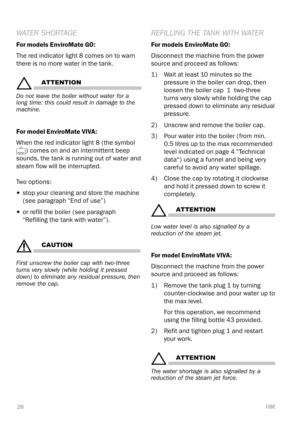 Reliable E40 User Manual | Page 28 / 34