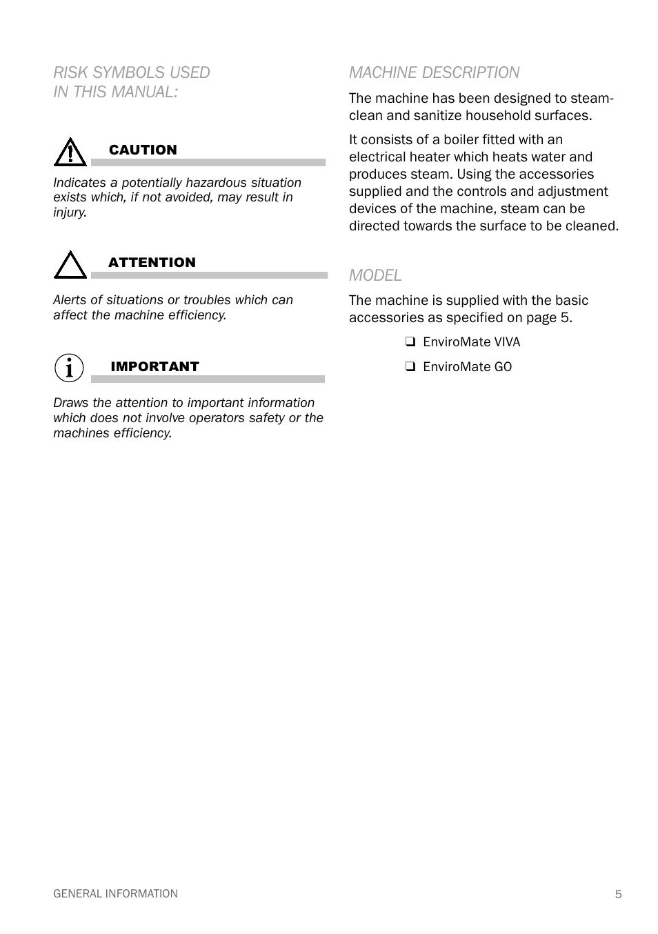 Reliable E40 User Manual | Page 7 / 34