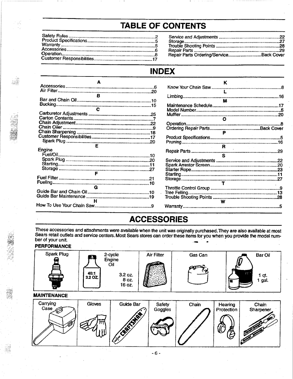 Craftsman 358.351080 User Manual | Page 6 / 32