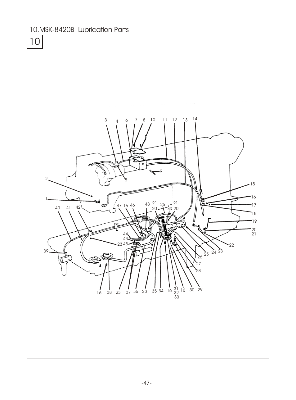 Т³гж 50, Msk-8420b lubrication parts | Reliable MSK-8420B User Manual | Page 51 / 59