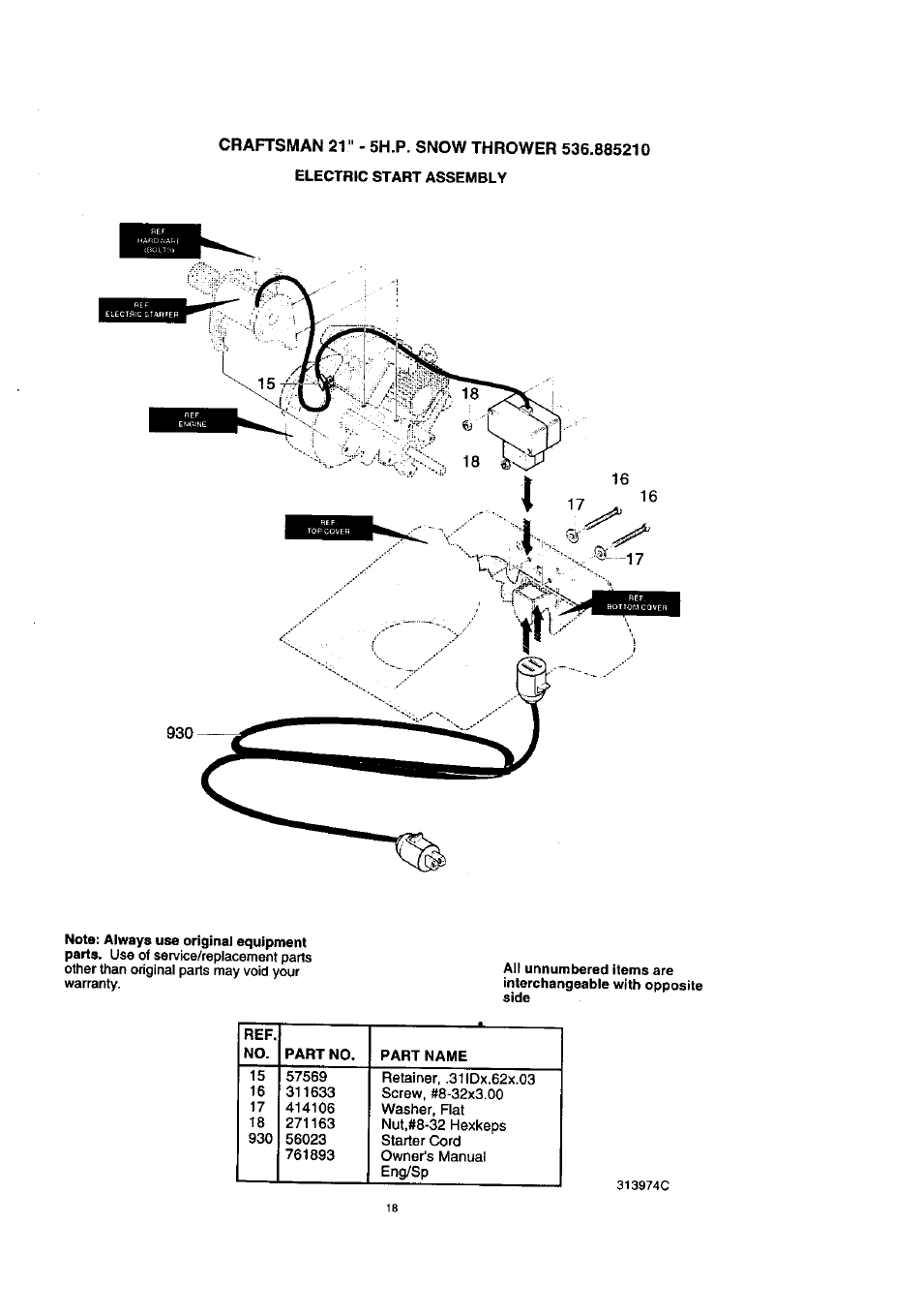 Craftsman 536.885210 User Manual | Page 18 / 30