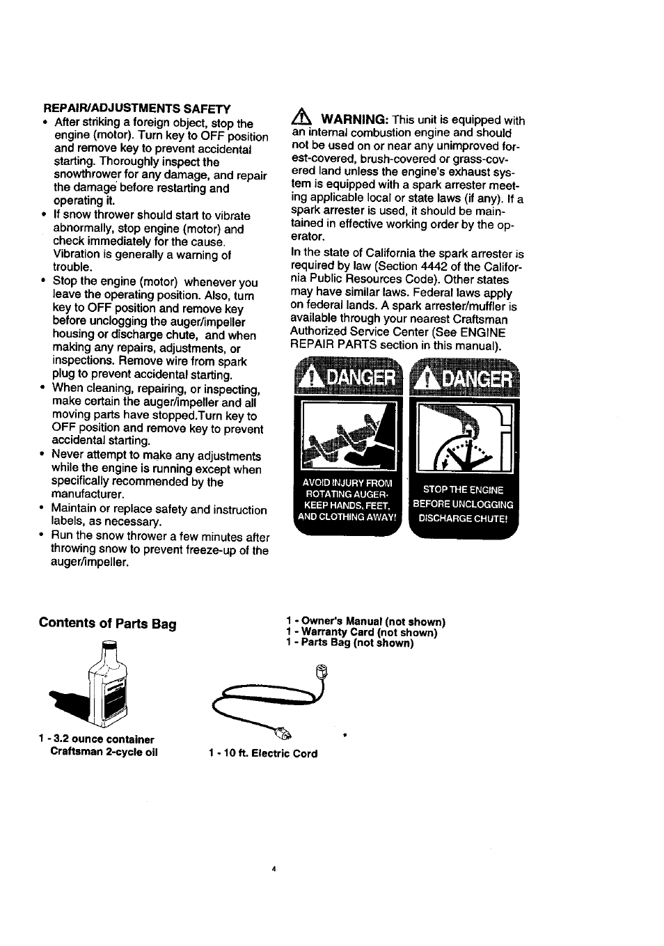 Craftsman 536.885210 User Manual | Page 4 / 30