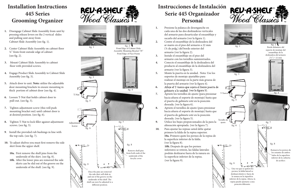 Rev-A-Shelf 445-VCG20-8 User Manual | Page 2 / 2