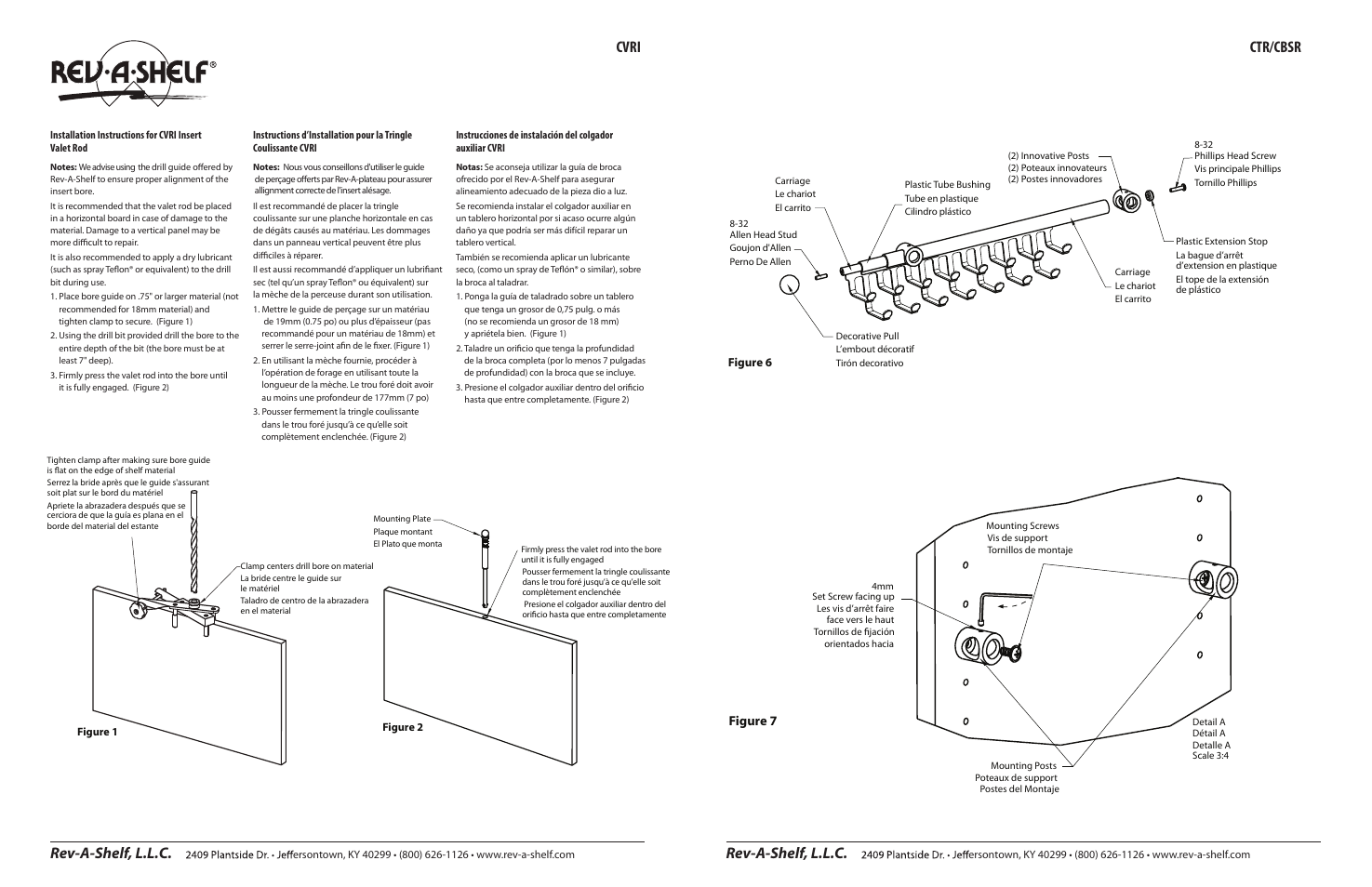 Rev-a-shelf, l.l.c, Cvri, Ctr/cbsr | Figure 7 | Rev-A-Shelf CVRI-DG User Manual | Page 2 / 4