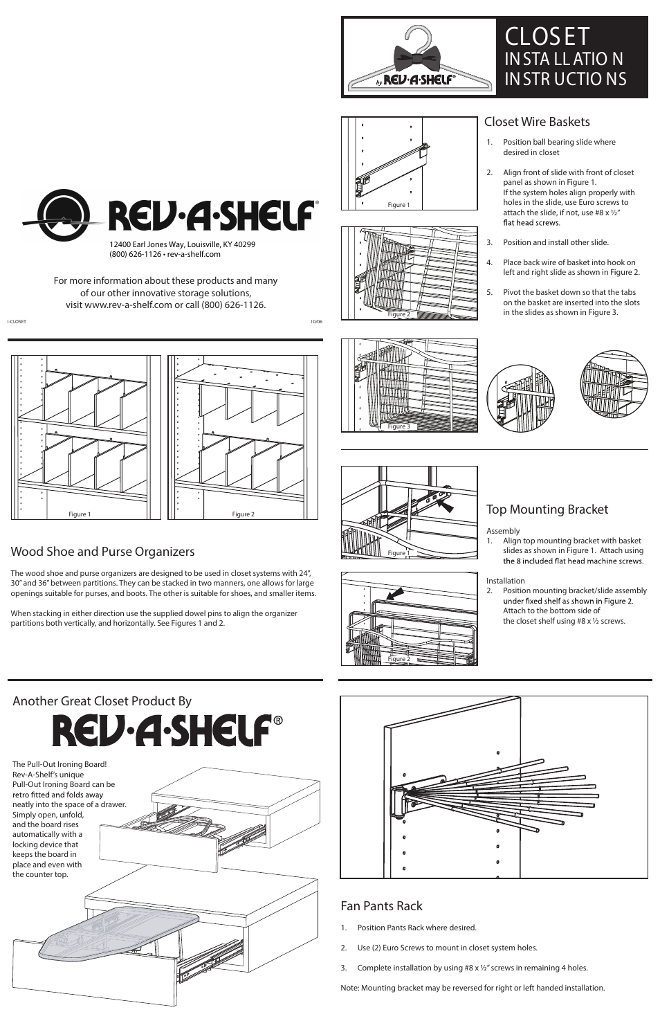 Rev-A-Shelf CRMB-12CR-5 User Manual | 2 pages