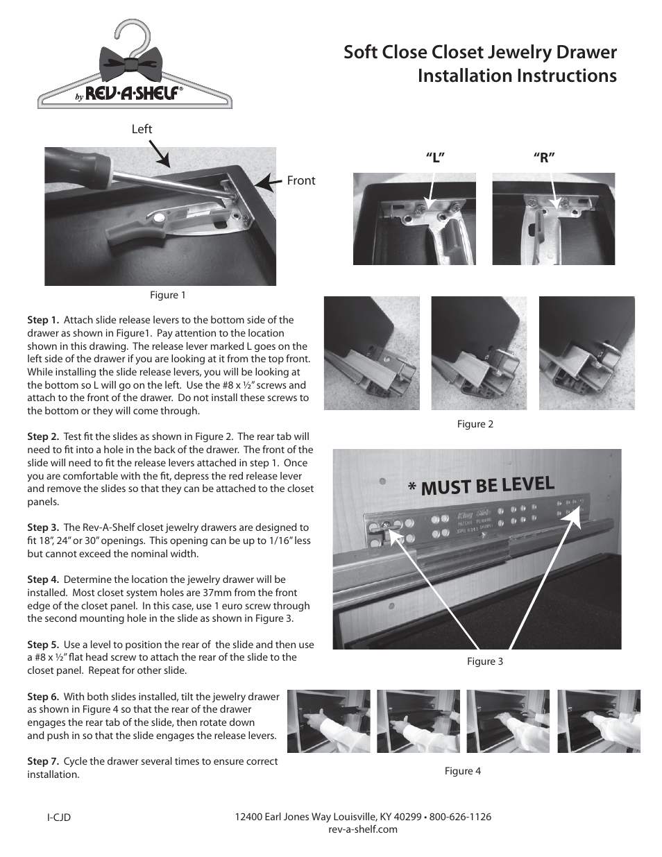 Rev-A-Shelf CVJD-Series User Manual | 2 pages