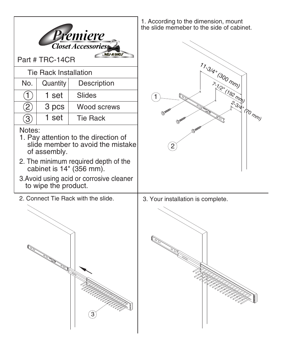 Rev-A-Shelf CTMB-24-52 User Manual | Page 3 / 8