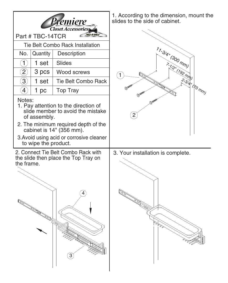 Rev-A-Shelf CTMB-24-52 User Manual | Page 6 / 8