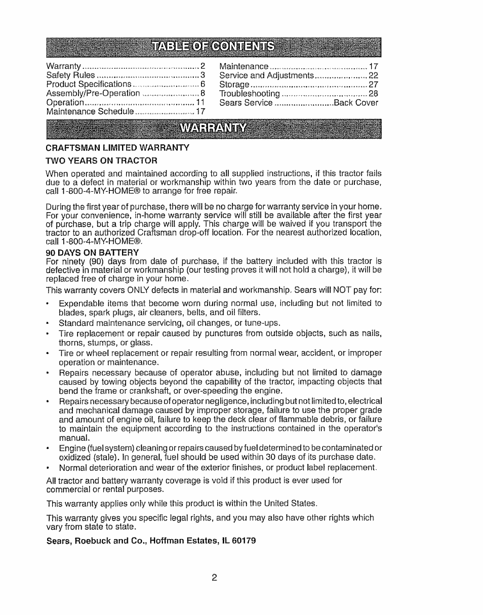 Craftsman 917.28903 User Manual | Page 2 / 64