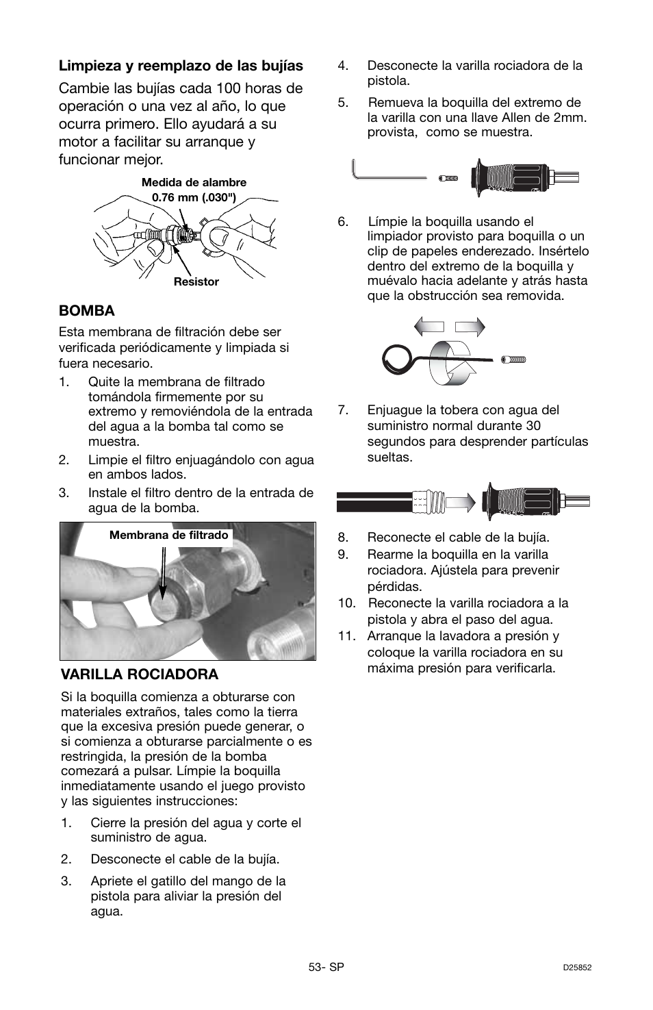 Craftsman D25852 User Manual | Page 37 / 44