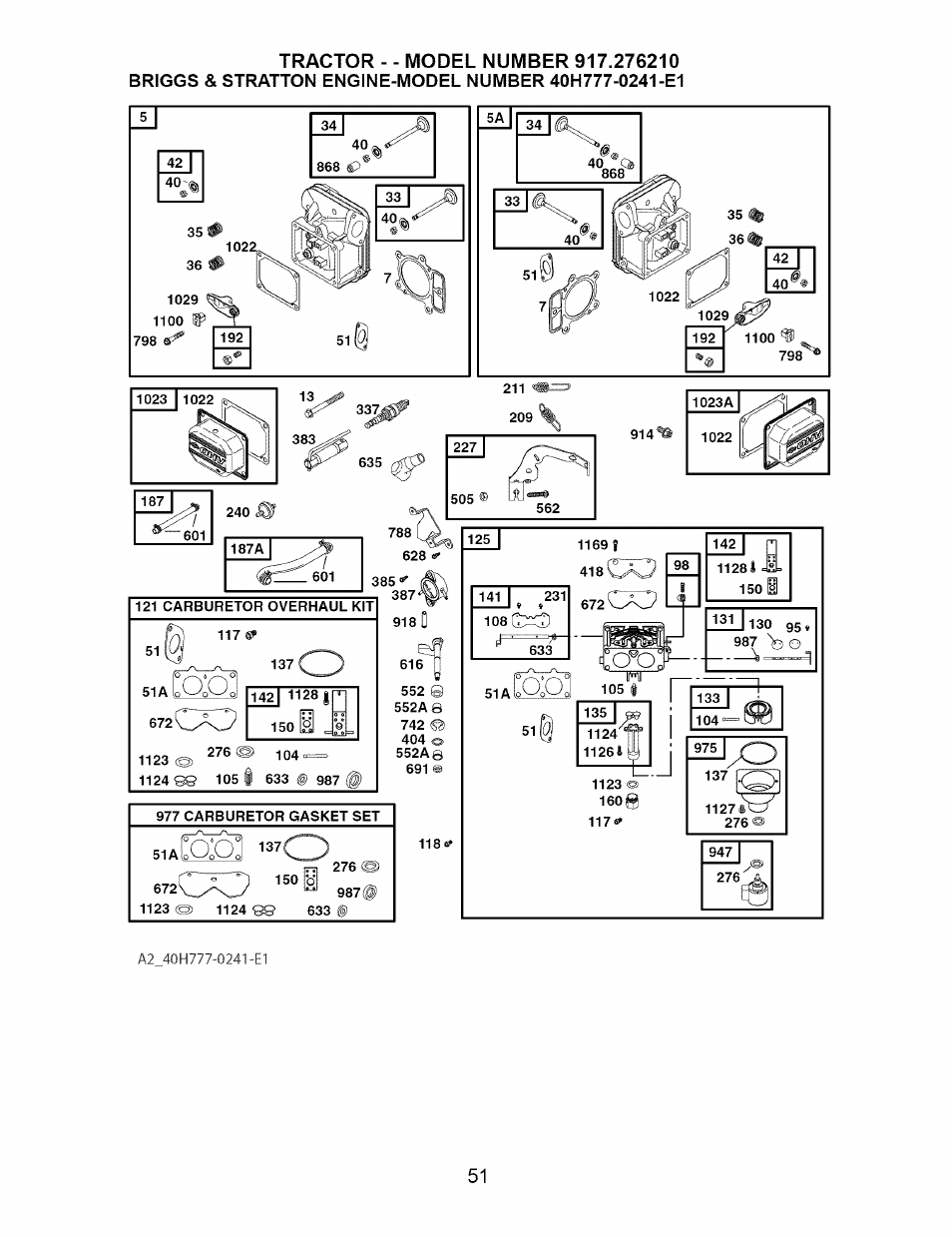 118ts, 418c, 160i | Craftsman 917.276210 User Manual | Page 51 / 56