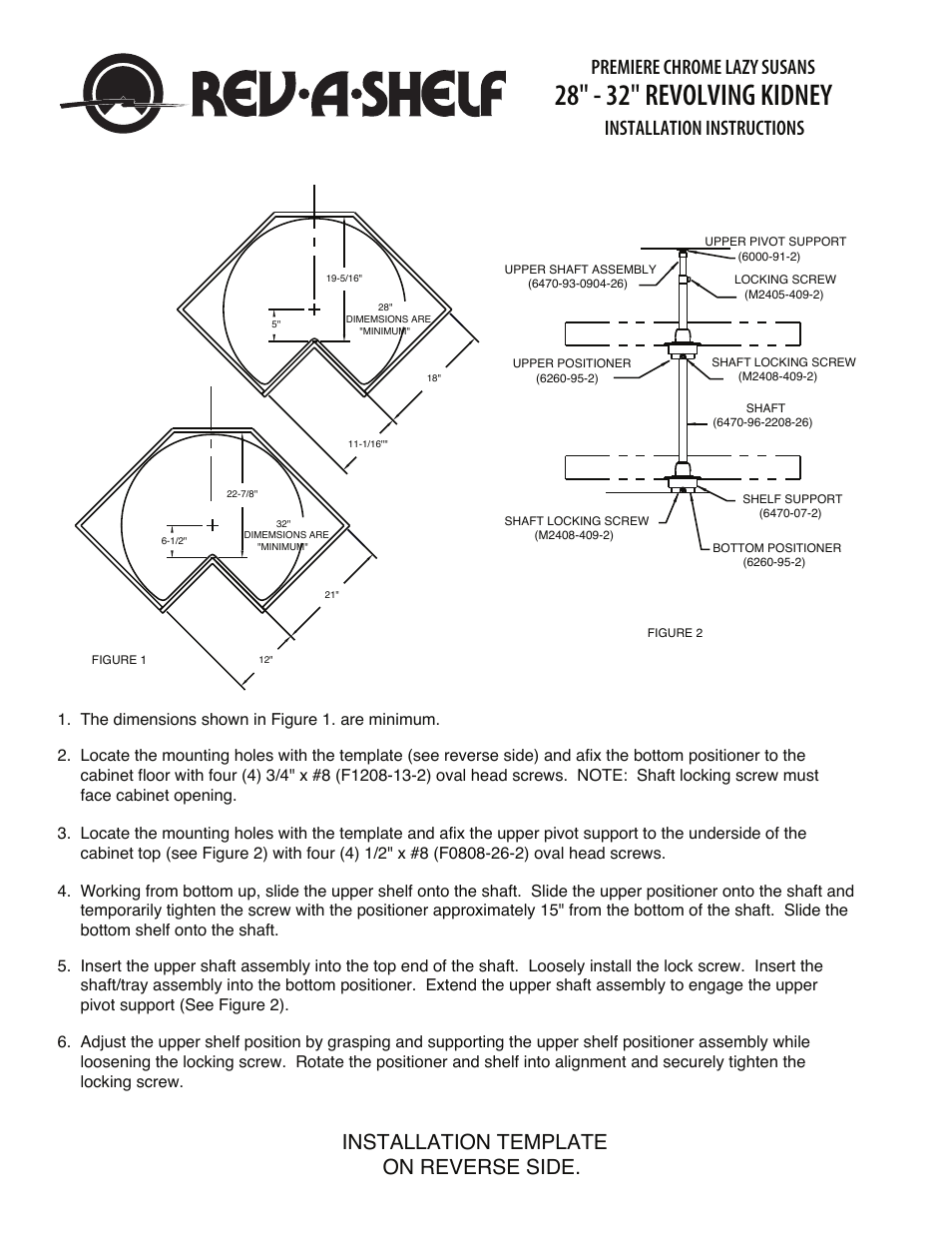 Rev-A-Shelf 5472-32 CR User Manual | 1 page