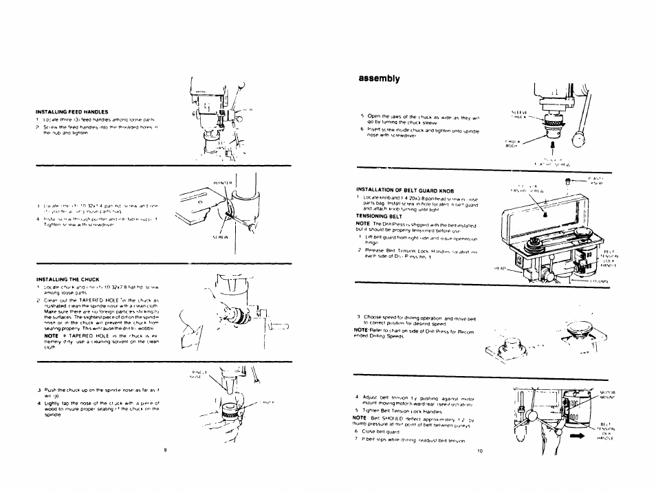 Unpacking ano checking contents, Tools needed, Tables of loose parts | Craftsman 113.213832 User Manual | Page 5 / 20