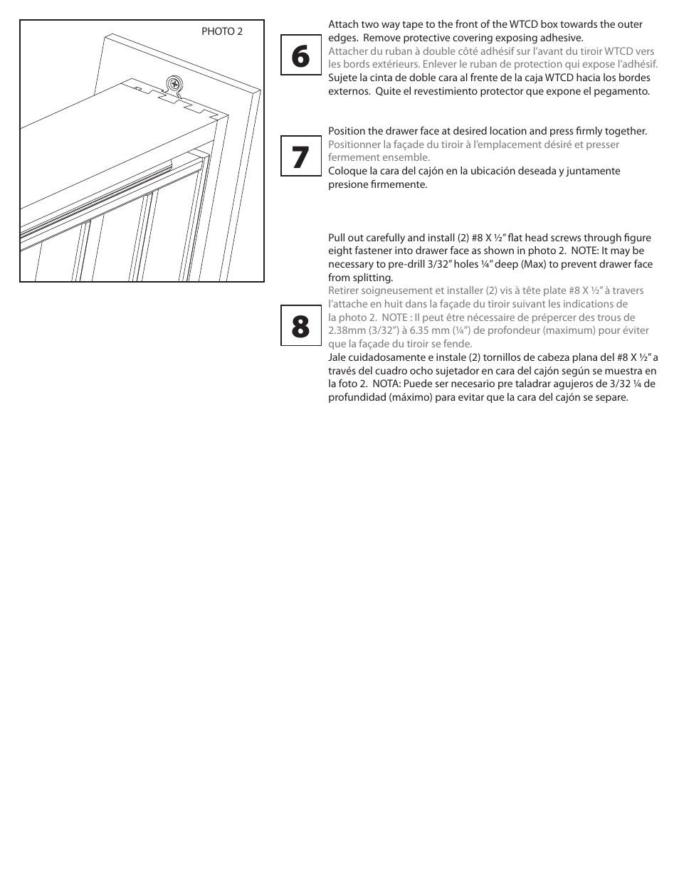 Rev-A-Shelf 4WTCD-Series User Manual | Page 2 / 2