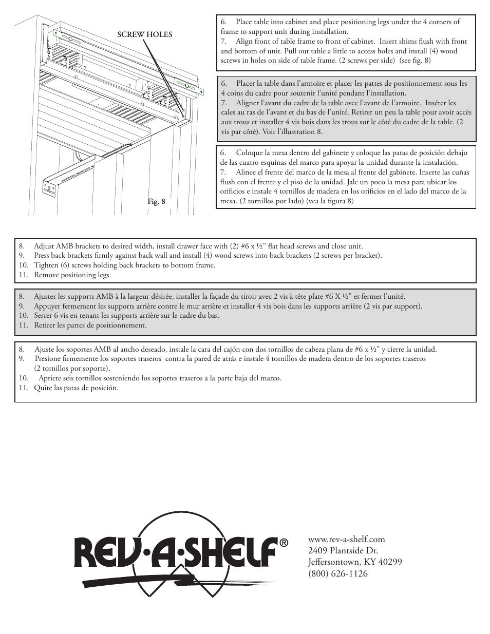 Rev-A-Shelf 4TT-2133-1 User Manual | Page 4 / 4