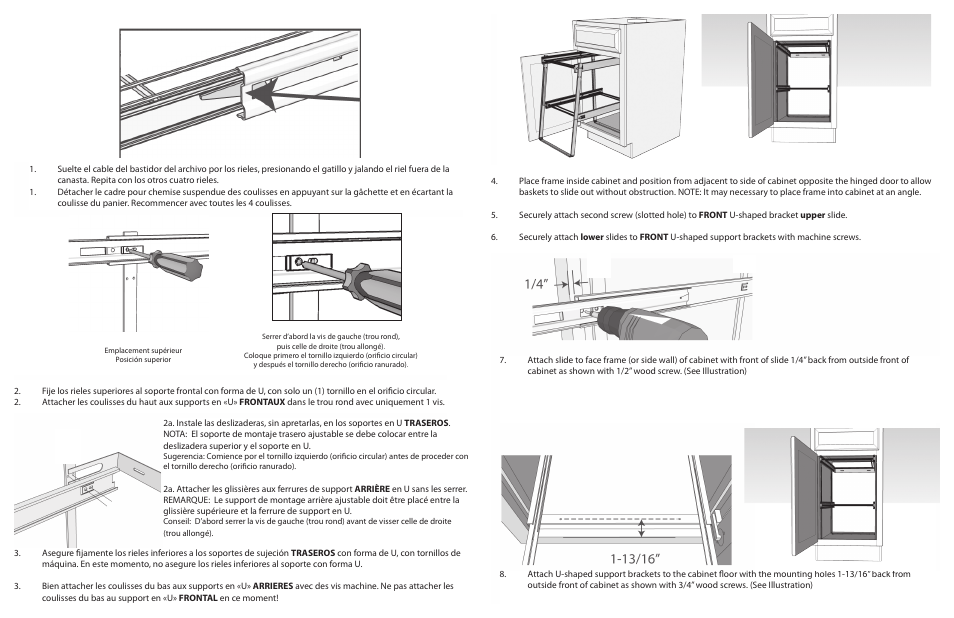 Rev-A-Shelf RAS-FD-KIT User Manual | Page 3 / 4