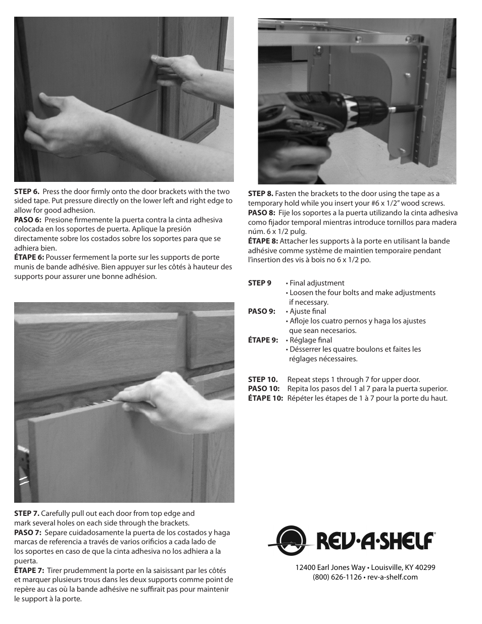 Rev-A-Shelf RV-DM-FDKIT-R User Manual | Page 2 / 2