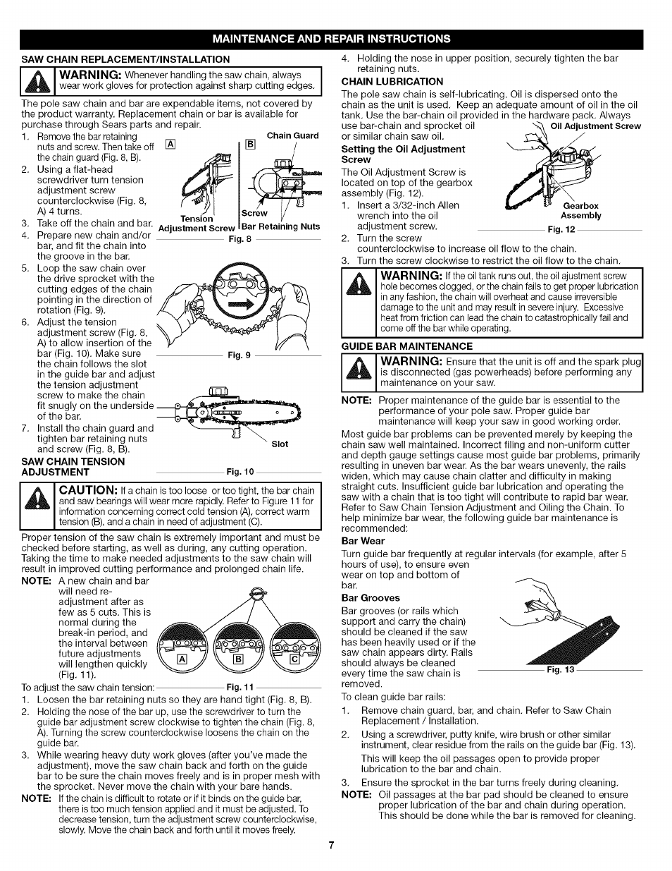 Craftsman 316.792460 User Manual | Page 7 / 20