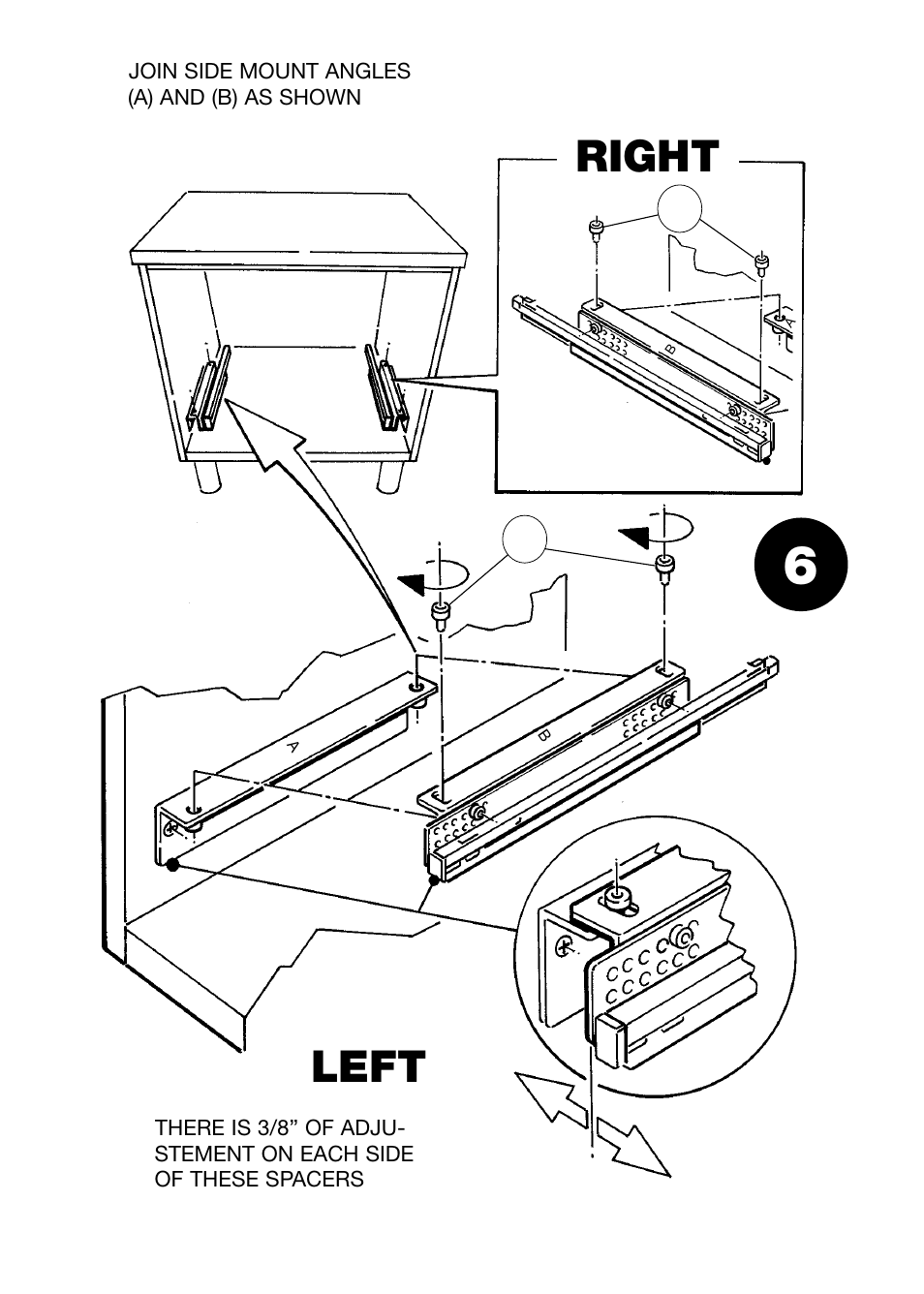 Left right | Rev-A-Shelf 5330-15CR User Manual | Page 12 / 22