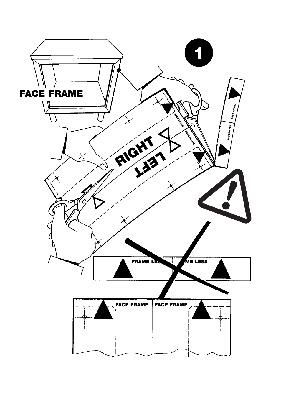 Right left, Face frame | Rev-A-Shelf 5330-15CR User Manual | Page 7 / 22
