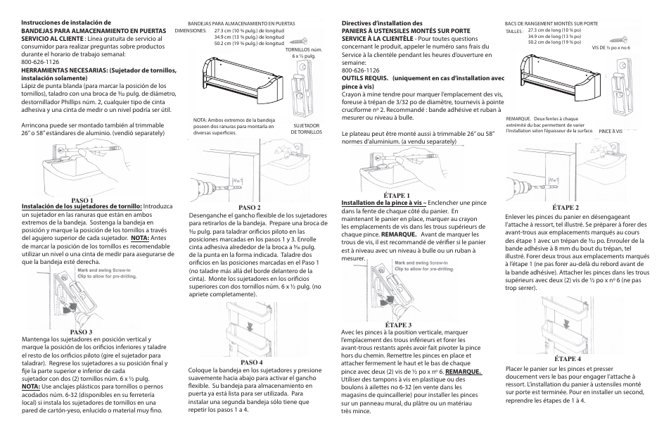 Rev-A-Shelf 4231-Series User Manual | Page 2 / 2