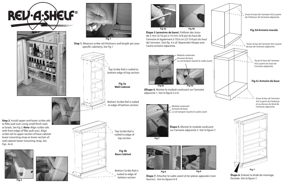 English, French | Rev-A-Shelf 434-BF-6SS User Manual | Page 2 / 4