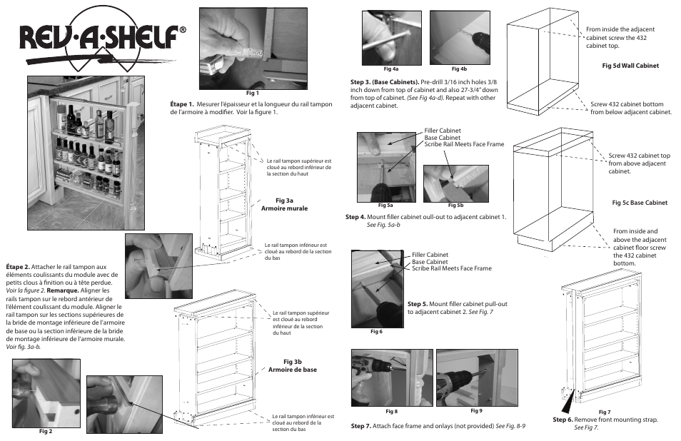 French | Rev-A-Shelf 434-BF-6SS User Manual | Page 3 / 4