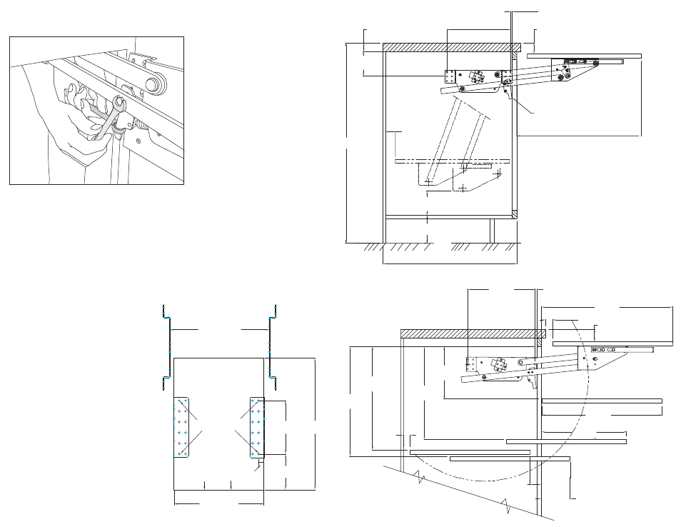 Fig. e, Fig. c, Fig. d fig. f | Rev-A-Shelf RAS-ML-HDCR User Manual | Page 2 / 2