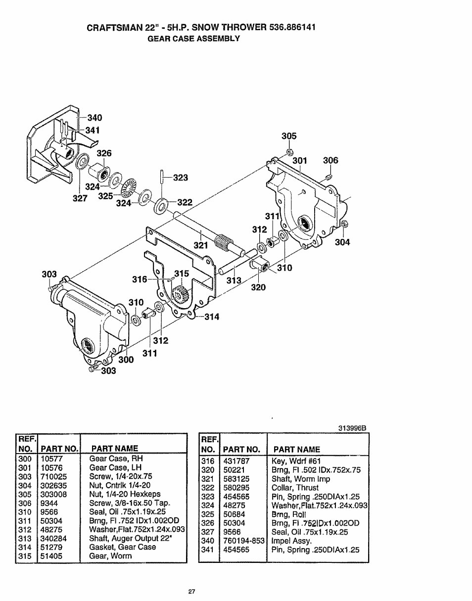 Craftsman 536.886141 User Manual | Page 27 / 63