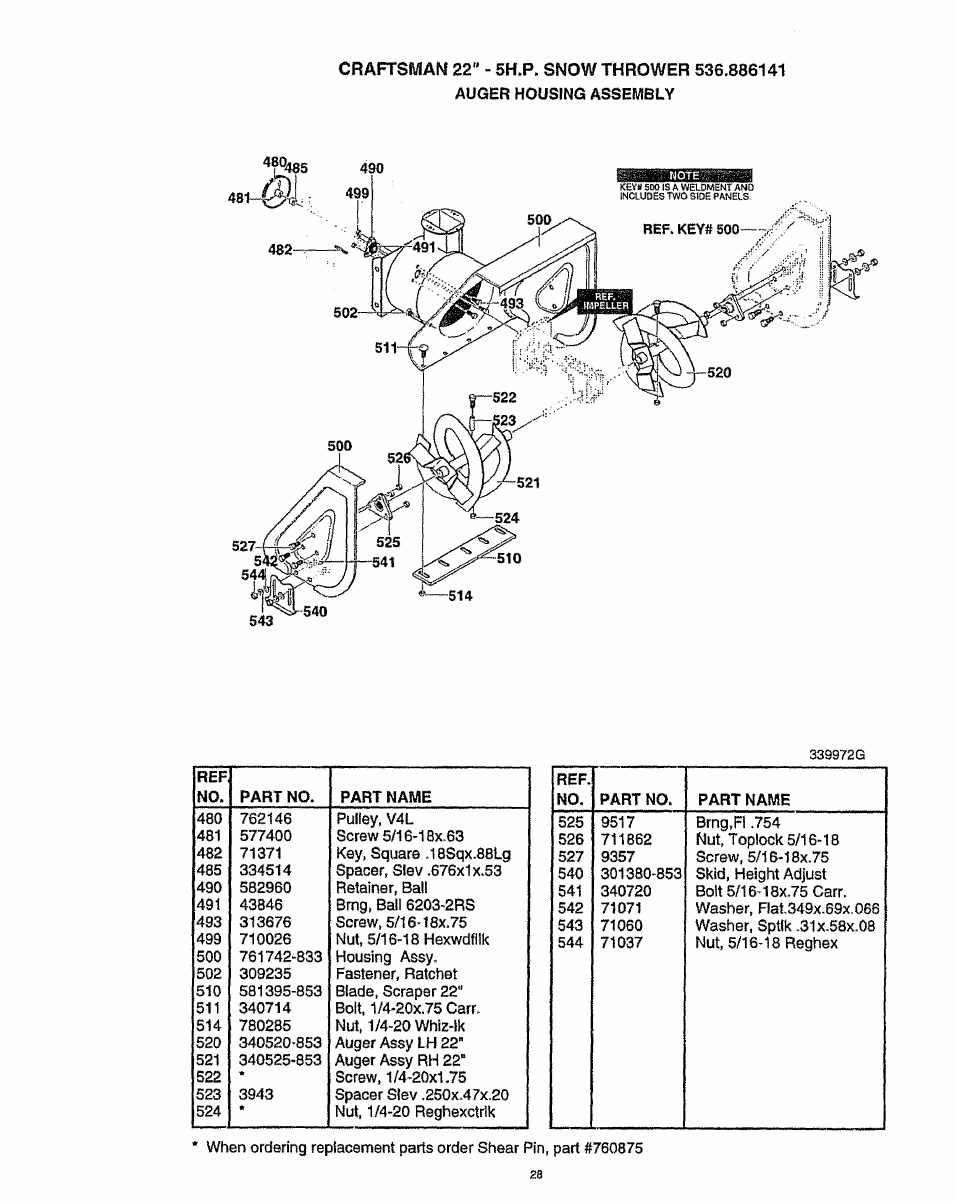 Craftsman 536.886141 User Manual | Page 28 / 63