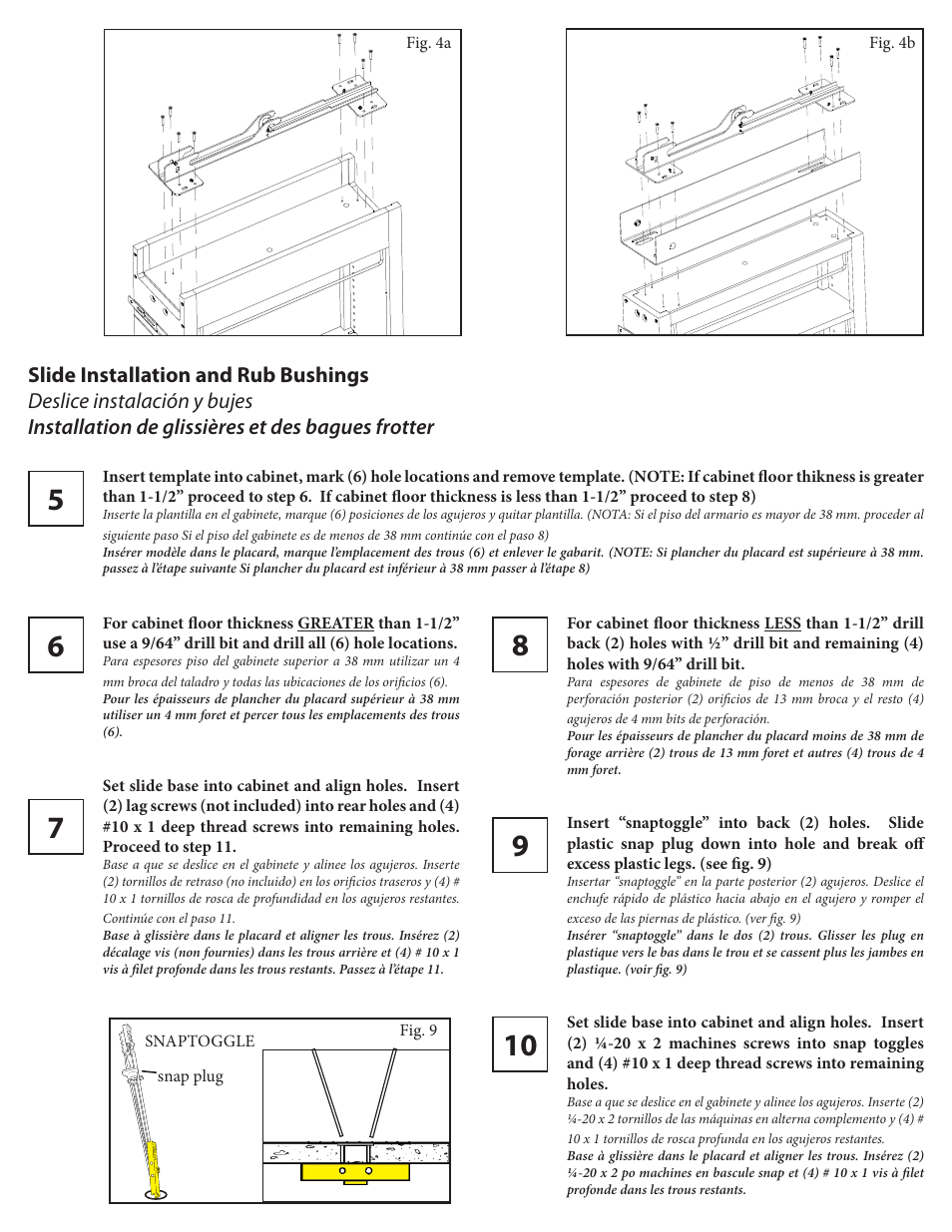 Rev-A-Shelf 448-TP-Series User Manual | Page 6 / 12