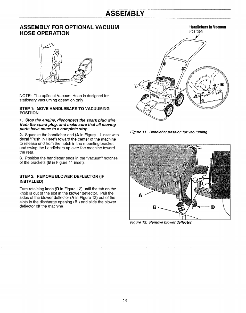 Assembly, Assembly for optional vacuum | Craftsman 987.799601 User Manual | Page 14 / 44