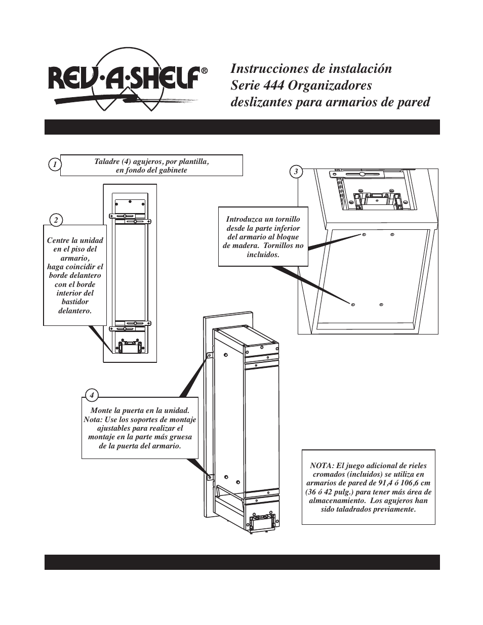 Rev-A-Shelf 444-WC-5SS User Manual | Page 6 / 8