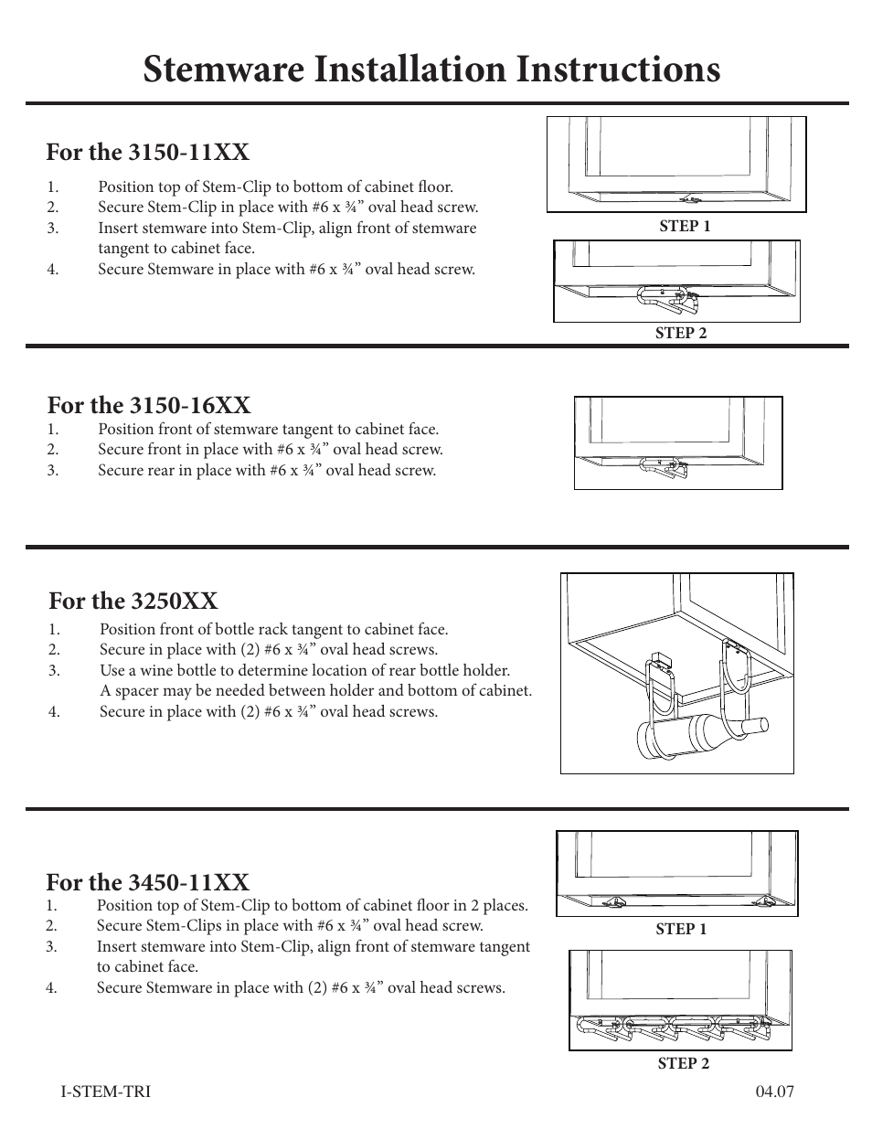 Rev-A-Shelf 3450-11XX User Manual | 2 pages