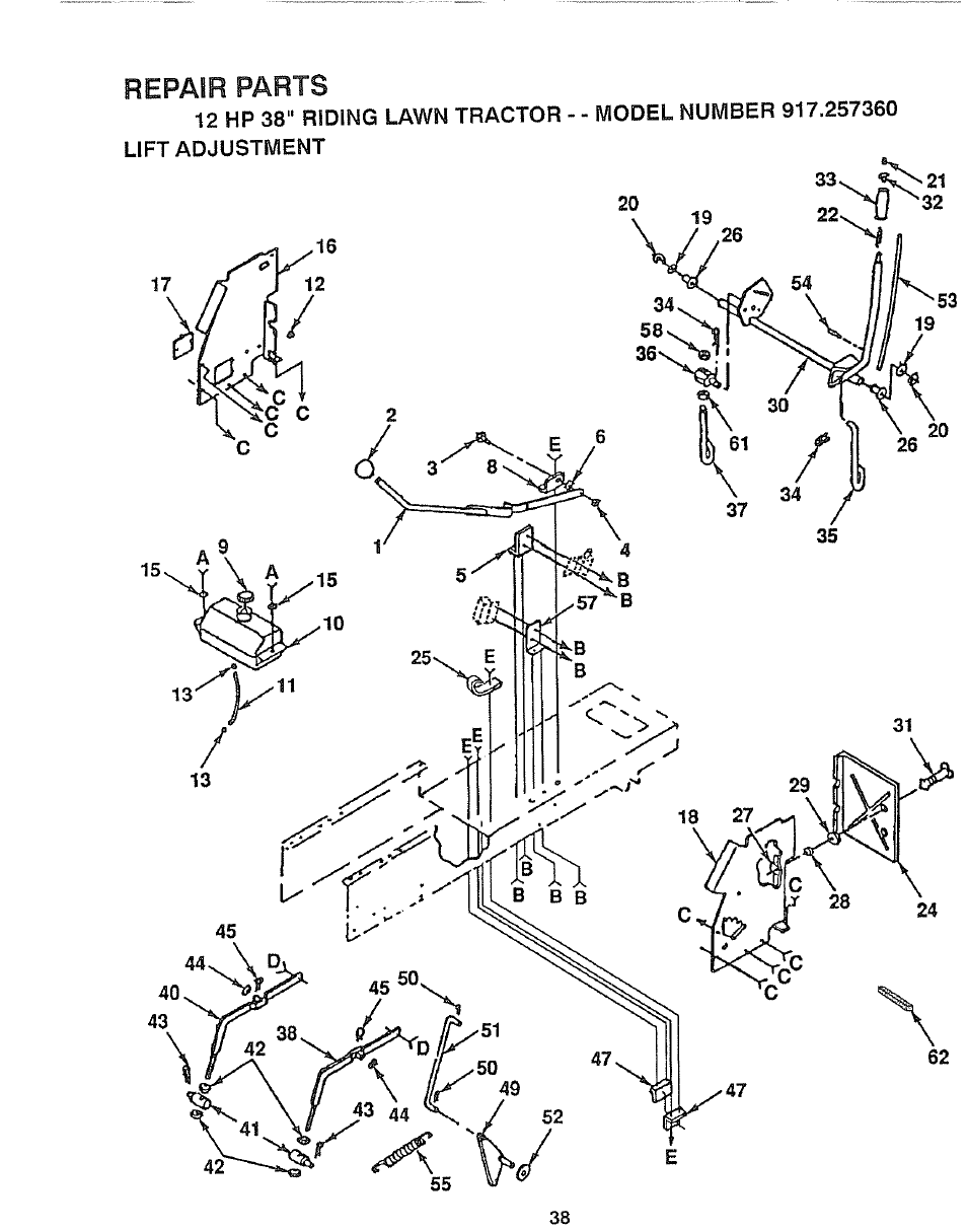 Craftsman 917.257360 User Manual | Page 38 / 52