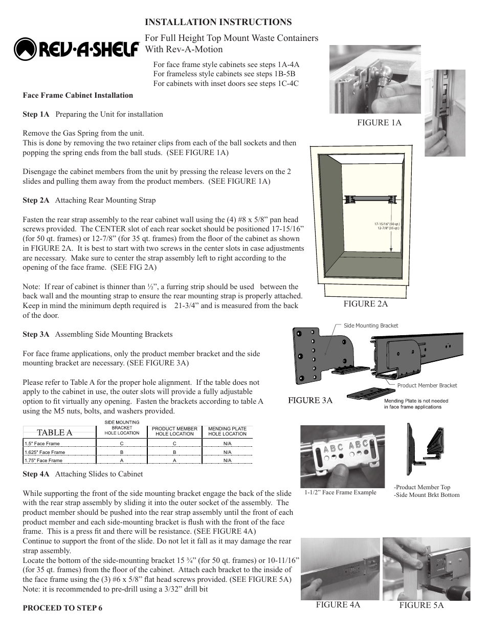 Rev-A-Shelf 4WCTM-RM-2150DM-2 User Manual | 4 pages