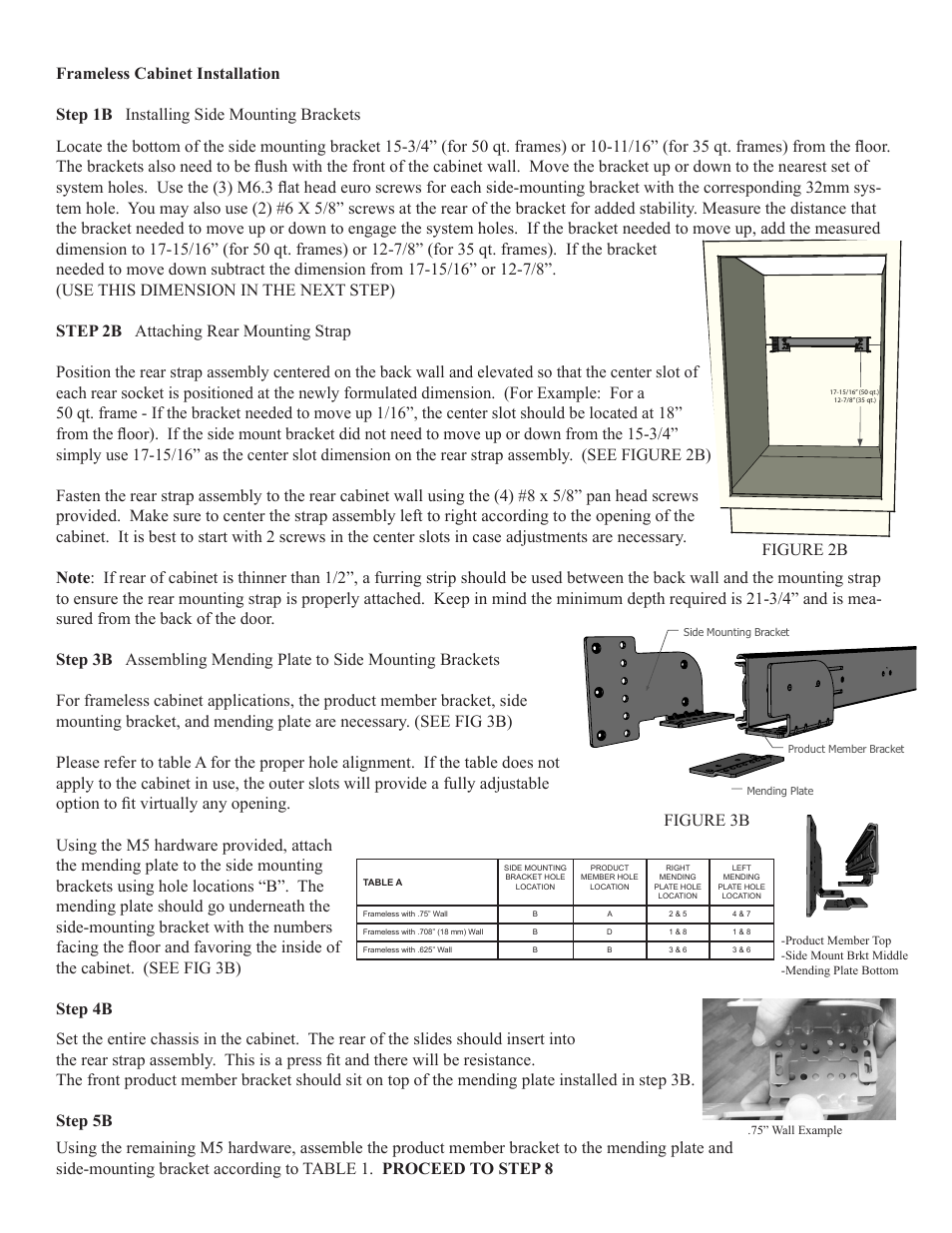 Figure 2b, Figure 3b | Rev-A-Shelf 4WCTM-RM-2150DM-2 User Manual | Page 2 / 4