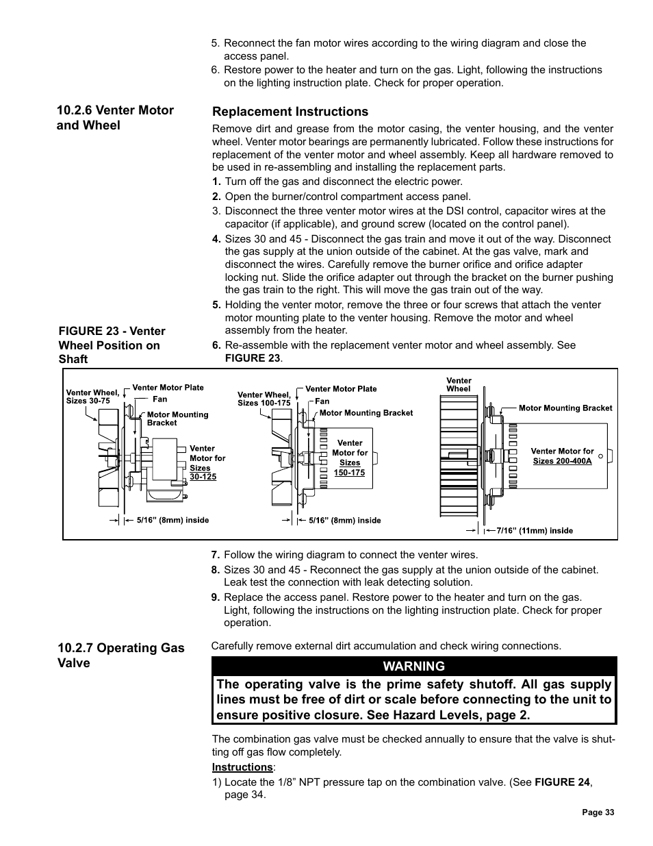 Reznor UDAS Unit Installation Manual User Manual | Page 33 / 40