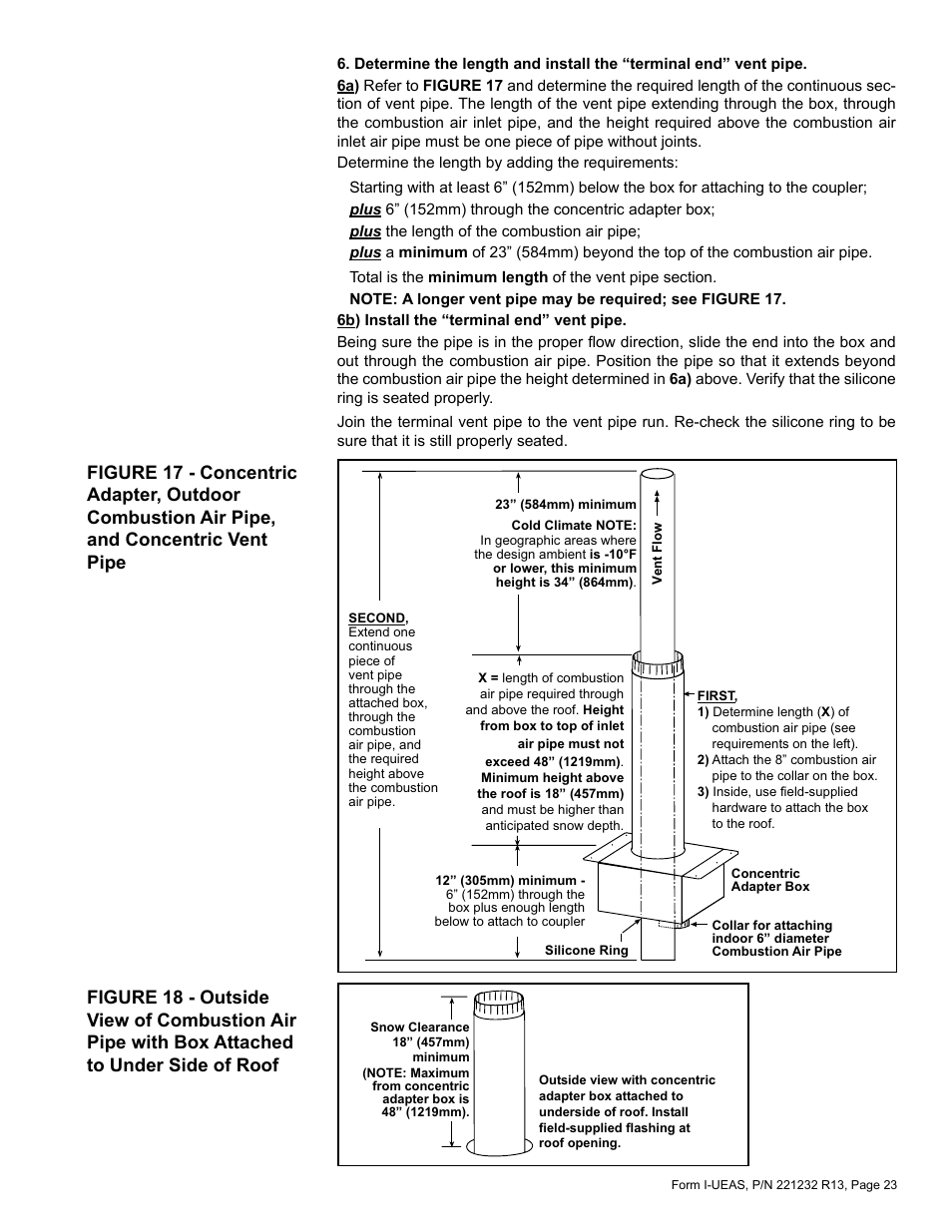 Reznor UEAS Unit Installation Manual User Manual | Page 23 / 44