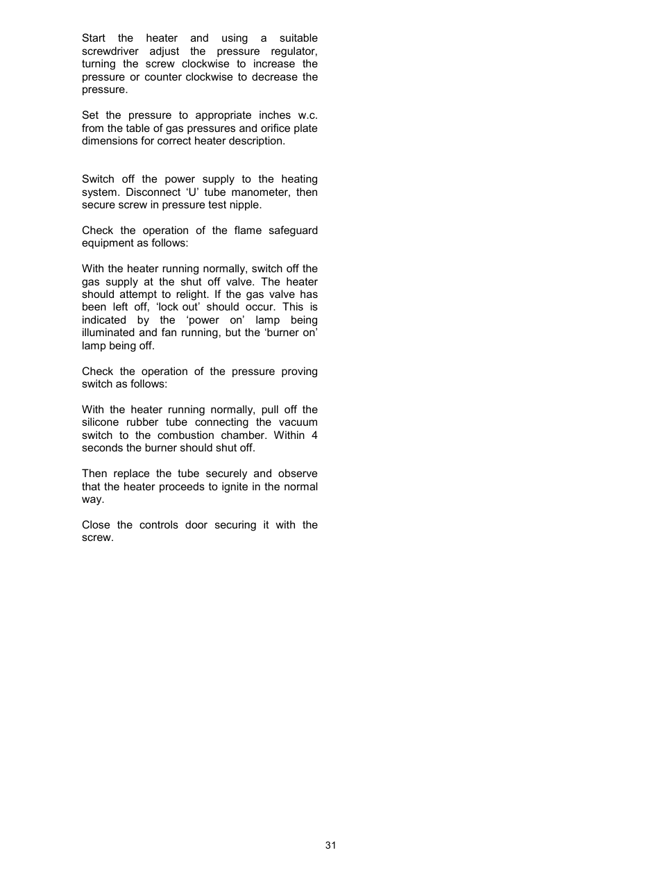 Reznor VPS Unit Installation Manual User Manual | Page 31 / 44