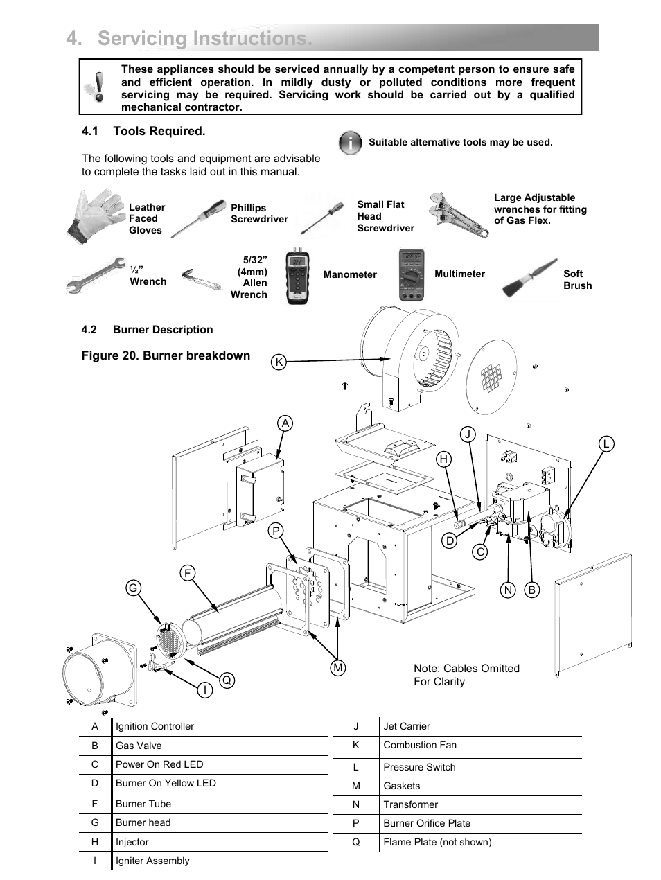 Servicing instructions | Reznor VPS Unit Installation Manual User Manual | Page 33 / 44