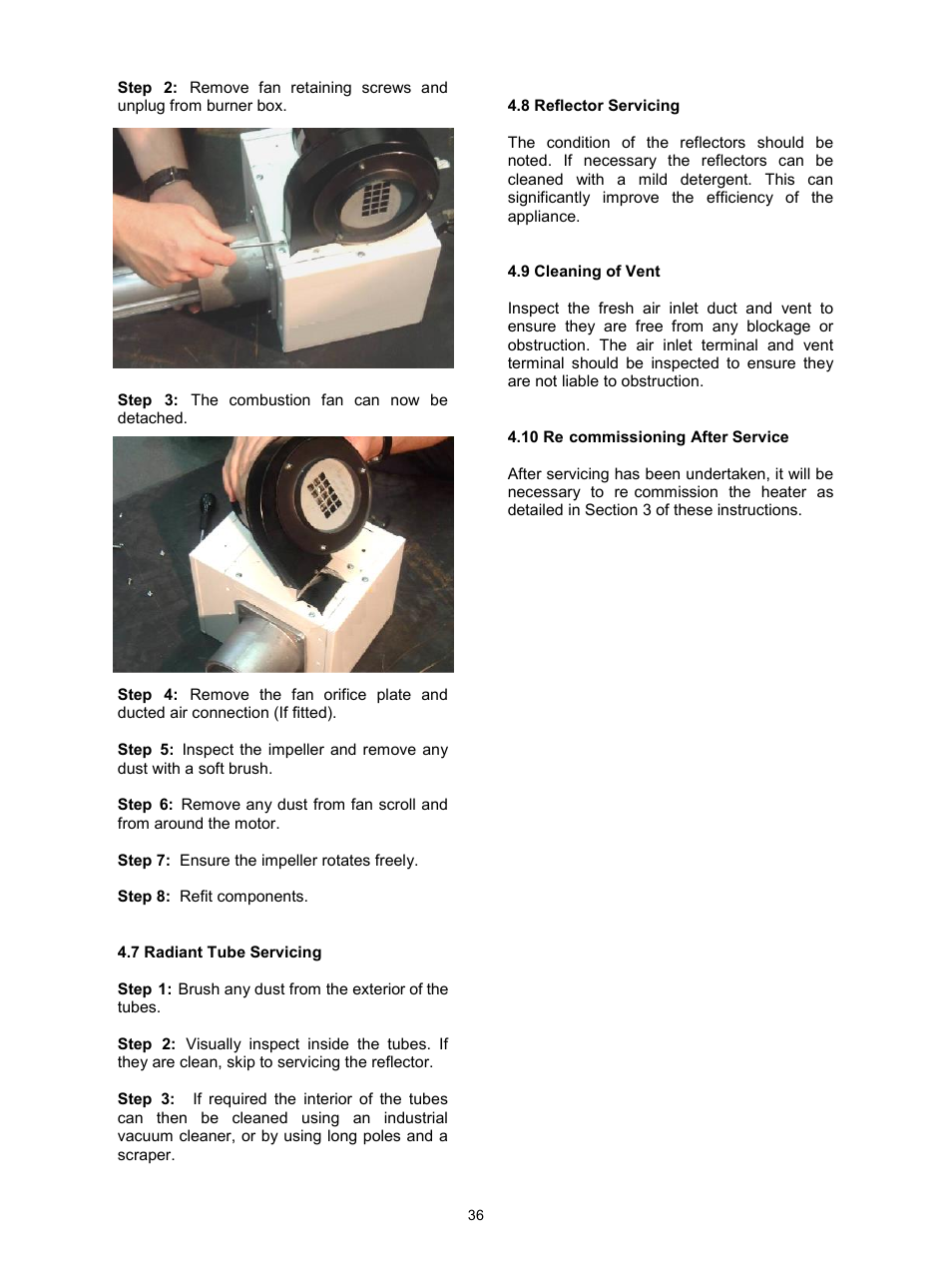 Reznor VPS Unit Installation Manual User Manual | Page 36 / 44