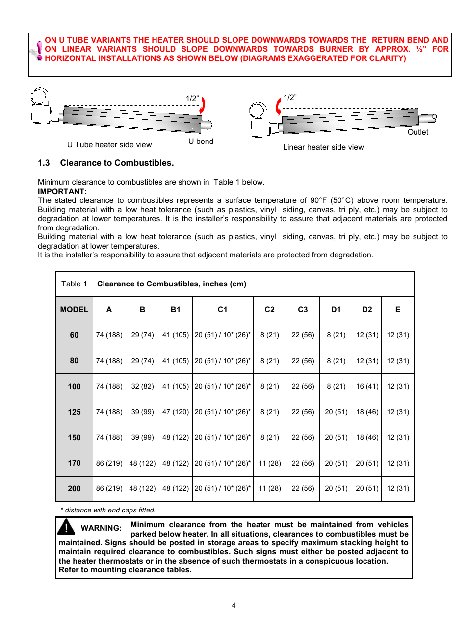 Reznor VPS Unit Installation Manual User Manual | Page 4 / 44