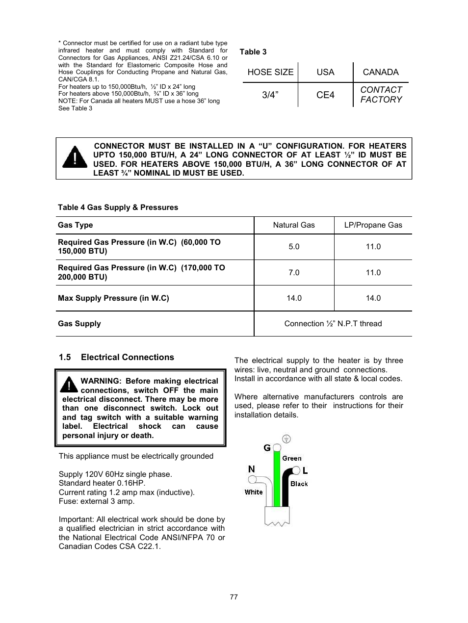 Reznor VPS Unit Installation Manual User Manual | Page 7 / 44
