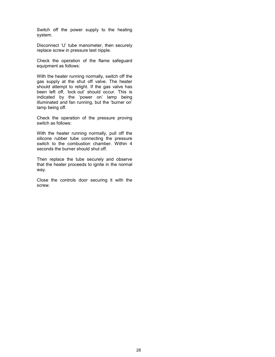 Reznor VPT Unit Installation Manual User Manual | Page 28 / 40