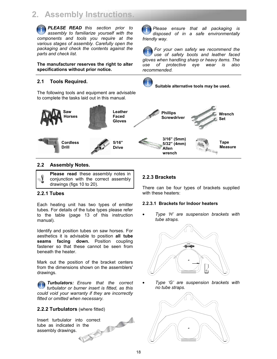 Assembly instructions | Reznor VCT Unit Installation Manual User Manual | Page 18 / 48